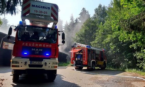 Die Feuerwehr war vor Ort.
