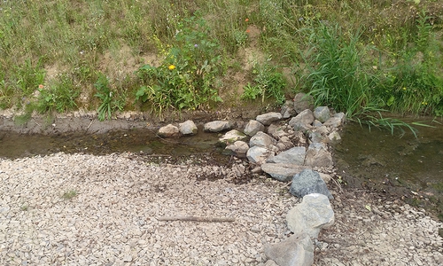 Diesen Staudamm entdeckte der Wasserverband Peine im Bachlauf der Wedde nahe des MTV-Vereinsheimes. Dieser habe dazu beigetragen, dass die Wedde in Schladen austrocknen konnte.