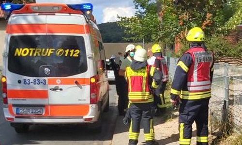Die Feuerwehr war vor Ort.