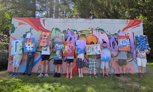 Legal Graffiti sprayen - der Ferienpass machts möglich.