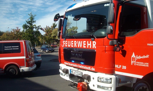 Die Feuerwehr Helmstedt musste zu einem Einsatz in einem Baumarkt ausrücken. 