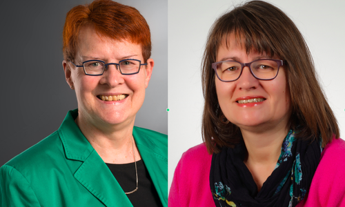 SPD-Fraktionsvorsitzende Dr. Christa Westphal-Schmidtund Iris Schubert (SPD)