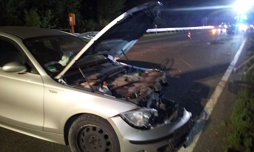 Aus noch nicht geklärtem Grund war der Fahrer in die Mittelleitplanke gefahren.