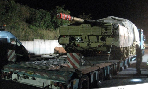 Der Panzer war zu schwer.