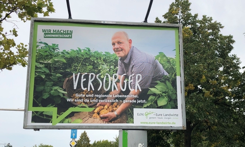 CityStar- Plakat mit Kartoffelbauer Jürgen.