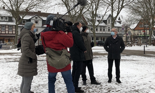 Der NDR beim Dreh des Beitrags.
