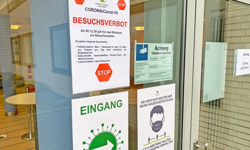 Das Klinikum hat sein Besuchsverbot verlängert.