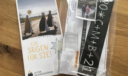 Der "Segen to go" lag in vielen Briefkästen.
