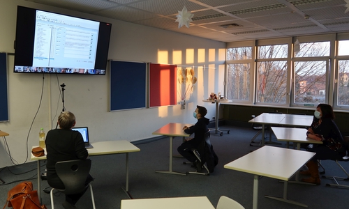 Auch die Zeugniskonferenz der IGS Lengede lief digital ab. Für Konferenzen setzt die Schule explizit nicht auf Programme wie Zoom oder Google Meet