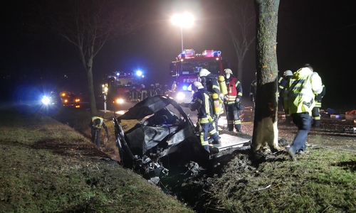 Auf der L495 kam es am Sonntag zu einem tödlichen Unfall.