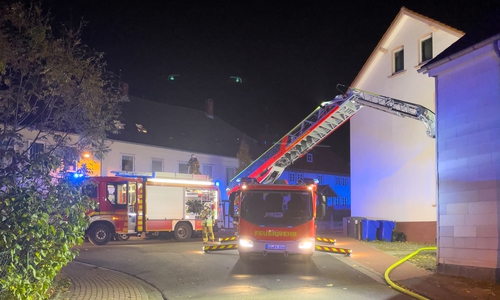 Die Feuerwehr im Einsatz.