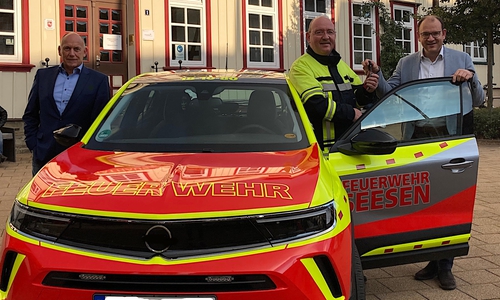 Das neue E-Auto der Feuerwehr in Seesen.