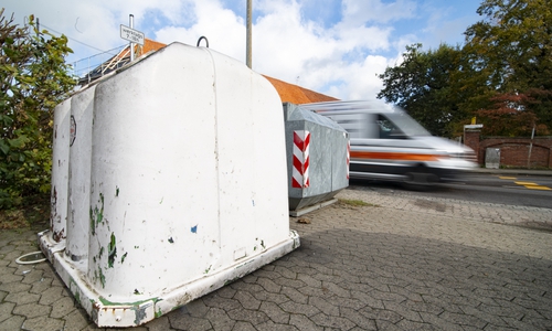 Ein Bild der Vergangenheit: Die Evesser Glascontainer.