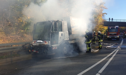 Die Feuerwehr löschte den Brand.