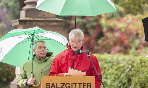 Salzgitters Oberbürgermeister Frank Klingebiel lobte die Arbeit der Schüler