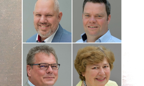 Oben: Michael Baum (li.) und Matthias Laue. Unten: Stefan Forche (li.) und Gisela Janßen.