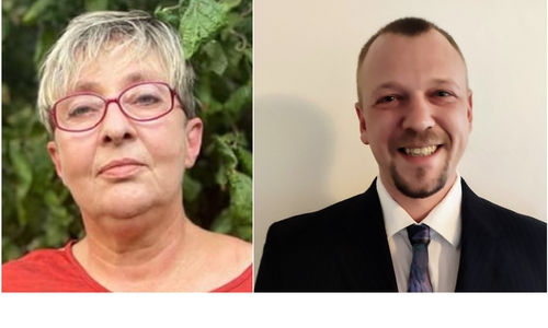Andrea Zacharias und Dominik Lebendig von der Alternative für Deutschland.