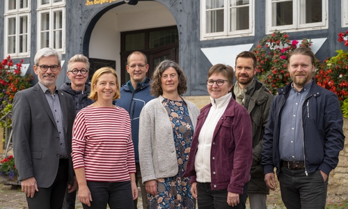die neugewählte Fraktion der Grünen im Rat der Stadt Wolfenbüttel. Von links: Stefan Brix, Ulrike Krause, Beate Zgonc, Henning Kramer, Ghalia El Boustami, Elke Schmidt, Sascha Poser, Leo Pröttel