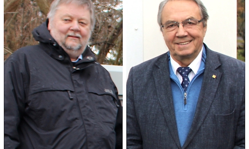 Unter anderem wurden Manfred Dobberphul (li.) für 30 und Reinhard Manlik für 40 Jahre Ratszugehörigkeit geehrt.