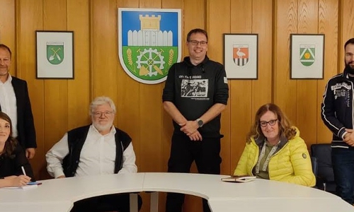 Von links nach rechts: Tatjana Grabowski, Christian Degenhardt, Vorsitzender Jörg Heuer, Stellvertreter Martin Pollak, Beate Morgenstern-Ostlender, Kassenführer Markus Bergmann 