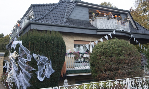 Das Haus der Familie Ligouri ist bereit für Halloween