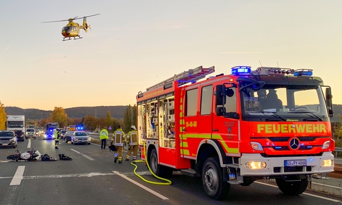 Auf der A369 kam es zu einem schweren Unfall