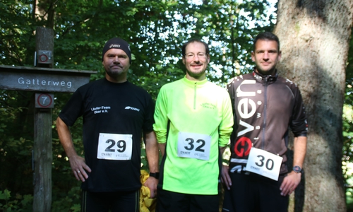 Die siegreiche Mannschaft M30/35: Marc Fischer, Oliver Koch und Sebastian Germer.