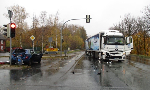 Die Unfallstelle.
