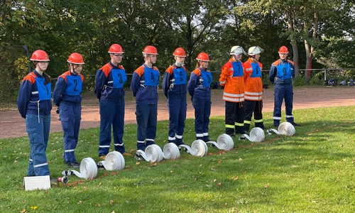 Die Leistungsspange wurde an insgesamt drei Jugendfeuerwehrgruppen der Stadt Wolfenbüttel abgenommen.