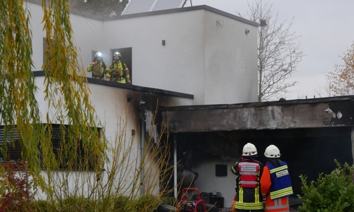 In Leiferde brannte eine Garage 