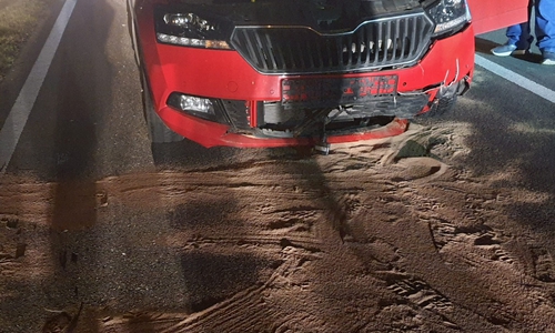 Das Auto war nicht mehr fahrbereit.