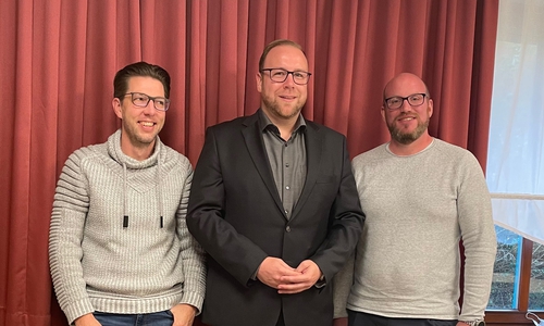 Der neue Fraktionsvorstand der SPD-Gemeinderatsfraktion (v.l.): Marc Samel (stv. Vorsitzender), Julian Märtens (Vorsitzender), Nils Beckmann (stv. Vorsitzender).