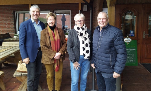 von links nach rechts: Joachim Zeidler, Petra Lührs, Ilsemarie Dralle und Werner Warnecke.