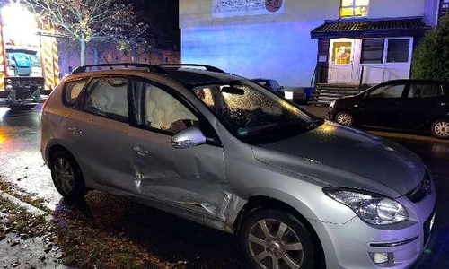 Der verunfallte Hyundai.