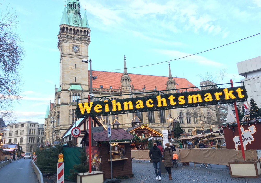 Der Braunschweiger Weihnachtsmarkt. 