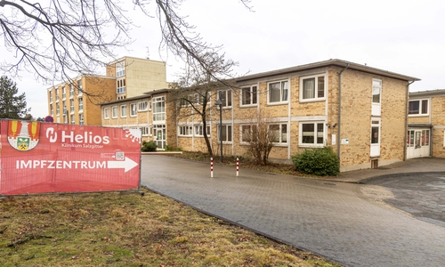 Das Impfzentrum am Helios Klinikum.