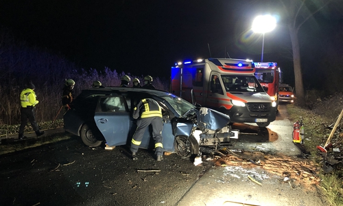 Die Unfallstelle am Weyhäuser Weg. 