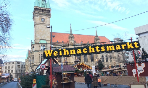 Der Braunschweiger Weihnachtsmarkt schließt. 