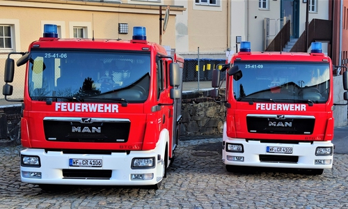 Die beiden identischen TSF-W für die Feuerwehren Hemkenrode und Schulenrode. 