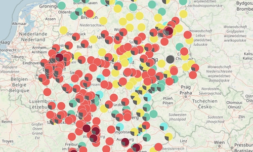Messgeräte zeigen an: die Luftqualität ist in weiten Teilen Deutschlands schlecht.