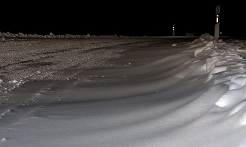 Die Straßen waren weiß.