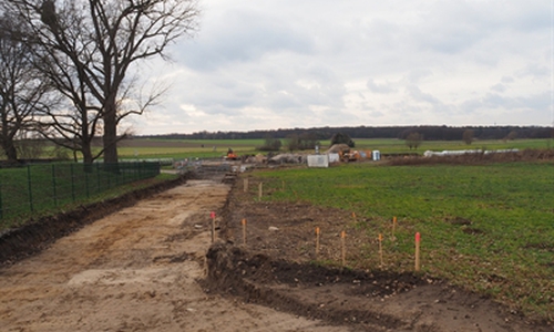 Aktuelle Bauarbeiten Sonnenkamp. 
