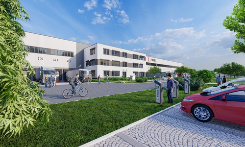 Neben 30.000 Quadratmetern Hallenfläche sind auf 1.800 Quadratmetern Büro- und Sozialräume sowie eine als Mezzaningeschoss bezeichnete Zwischenebene mit 5.300 Quadratmetern geplant. 