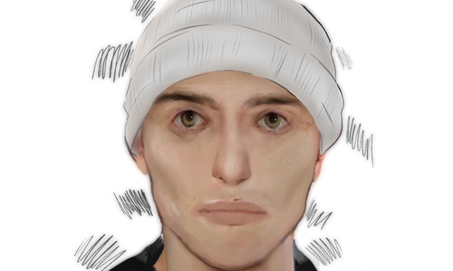 Mit diesem Bild sucht die Polizei nach einem mutmaßlichen Brandstifter