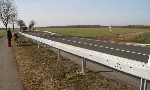 Die Grünen aus Destedt äußern Kritik an der neuen Leitplanke an der B1. Entweder müssten Radfahrende auf der Bundesstraße fahren oder die Leitplanke mit dem Fahrrad überklettern, sagen die Grünen.
