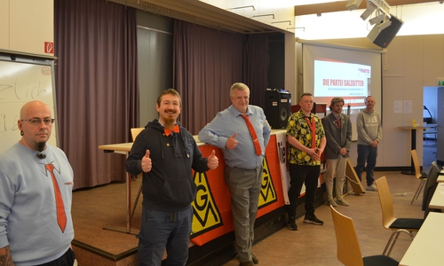 Armin Pohl, Martin Werner, Lars Tietjen, Nico Pfeiffer, Sandro Weilbier, Marco Simon (v. li.).