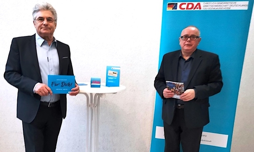 Über die Umsetzung des Gesetzes berieten vom CDA-Vorstand Herbert Theissen (li.) und Andreas Meißler. 