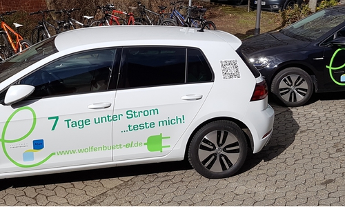 Für das Projekt standen zwei E-Autos zur Verfügung.