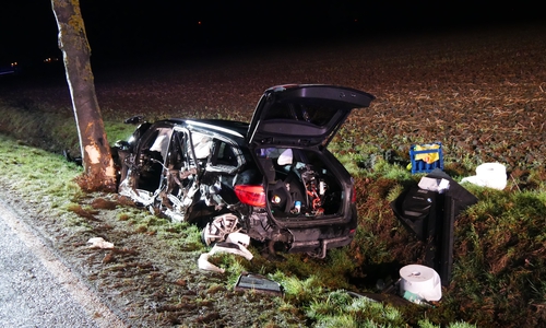 Bei einem schweren Unfall auf der L413 zwischen Equord und Klein Solschen wurde ein Mann schwer verletzt.