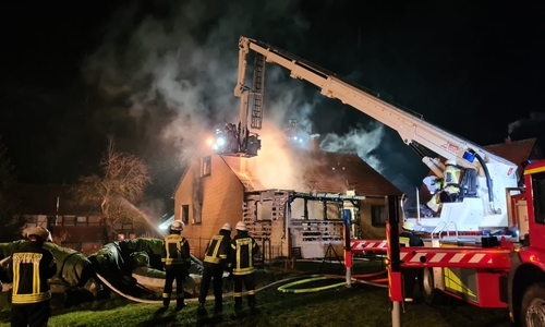 In Schöppenstedt brannte es in der Nacht zu Montag